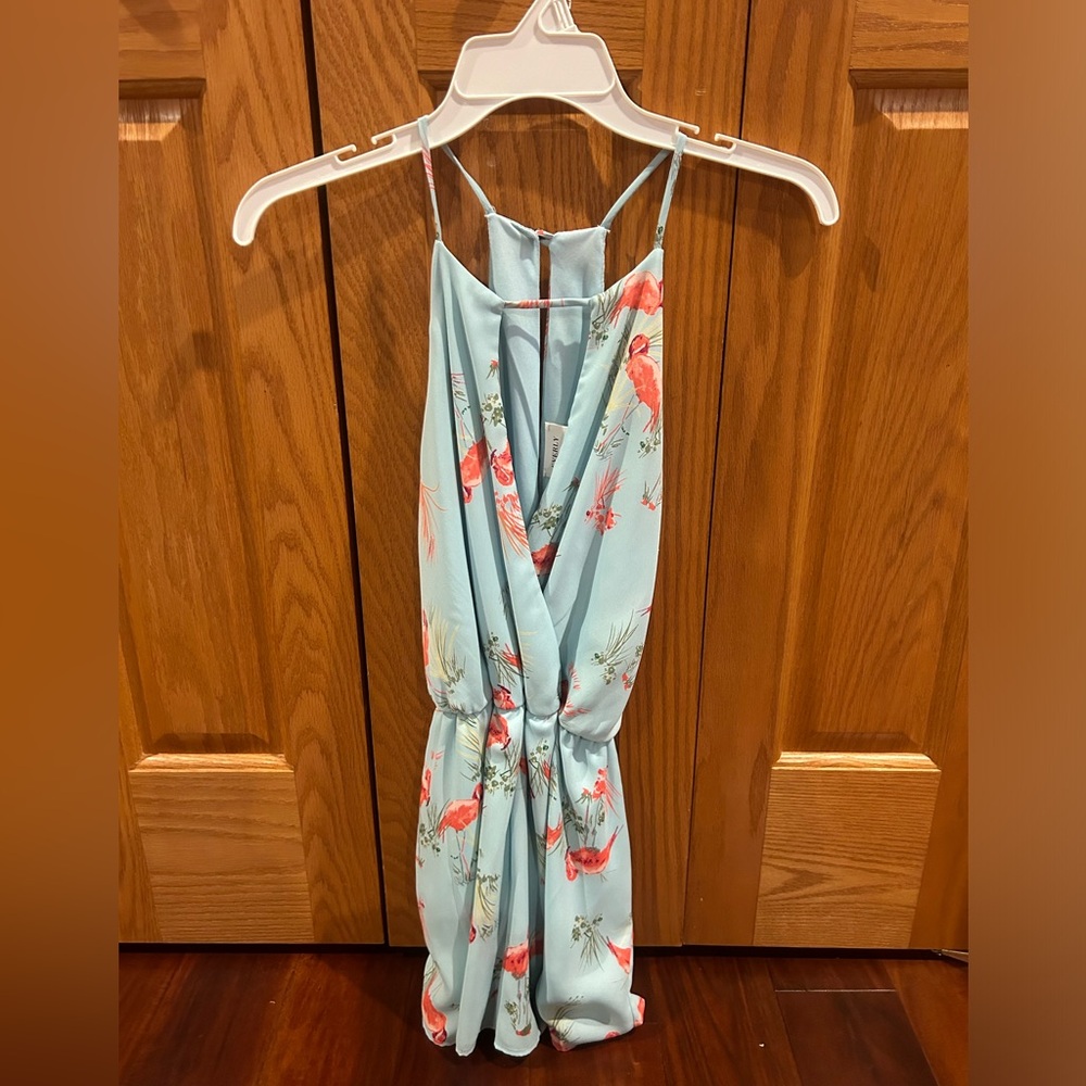 Light blue romper from everly